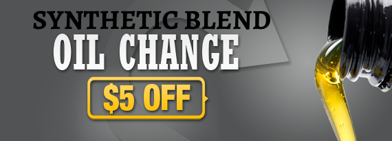 $5 Off Synthetic Blend Oil Change